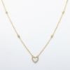 Picture of Opal and Diamond Heart Necklace, 14k Yellow Gold