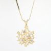 Picture of 0.50ct Diamond Free Form Pendant, 14k Yellow Gold