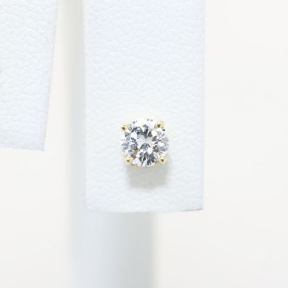 Picture of 0.32ct Diamond Solitaire Single Stud Earring, 14k Yellow Gold