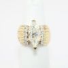 Picture of 3.01ct GIA Certified Marquise Cut Diamond Ring, 14k Yellow Gold