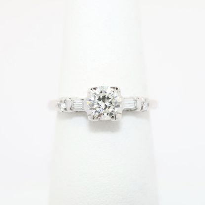 Picture of 0.65ct Round Brilliant Cut Diamond Ring, 14k White Gold