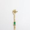 Picture of Emerald and Diamond Bracelet, 14k Yellow Gold