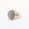 Picture of Moonstone, Iolite, and Diamond Ring, 14k Yellow Gold