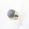 Picture of Moonstone, Iolite, and Diamond Ring, 14k Yellow Gold