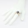 Picture of Moonstone, Iolite, and Diamond Ring, 14k Yellow Gold