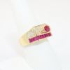 Picture of Ruby and Diamond Ring, 18k Yellow Gold