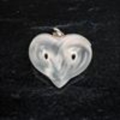 Picture of Clear & Silver 'Entwined Heart' Pendant.