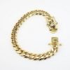 Picture of 14k Yellow Gold Cuban Link Chain Bracelet