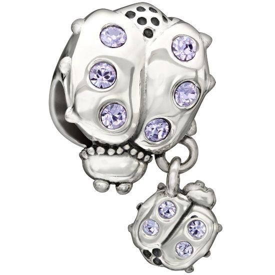 Picture of Chamilia - Snuggle Bugs Sterling Silver Violet Swarovski.