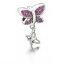 Picture of Chamilia - Come Fly With Me Sterling Silver Fuchsia Swarovski.
