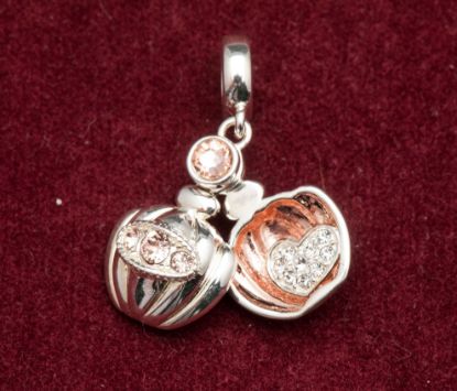 Picture of Chamilia - Love Potion Bottle Locket Gold Plating With Stone.