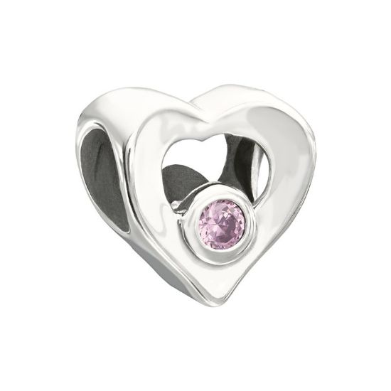 Picture of Chamilia - Pink Jeweled Heart