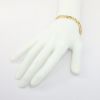 Picture of 14K Yellow Gold Fancy Link Textured Curb Chain Bracelet