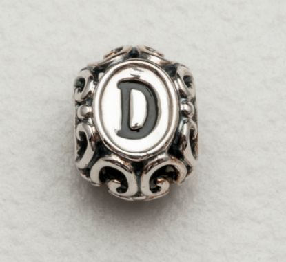 Picture of Chamilia - "D" Round With Black Enamel