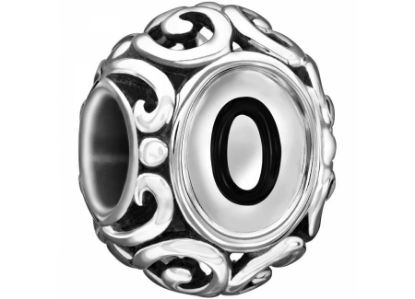 Picture of Chamilia - "O" Round With Black Enamel