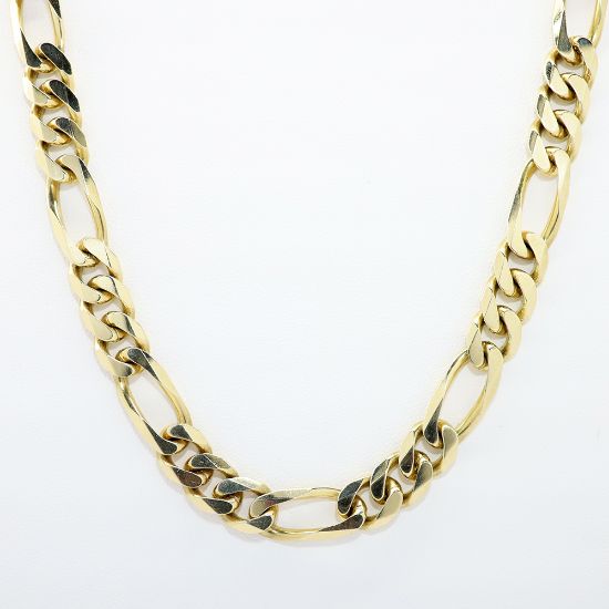 Picture of 24" 14k Yellow Gold Figaro Chain Necklace