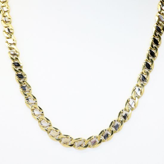 Picture of 28" 18k Two-Tone Gold Flat Mariner/Anchor Chain