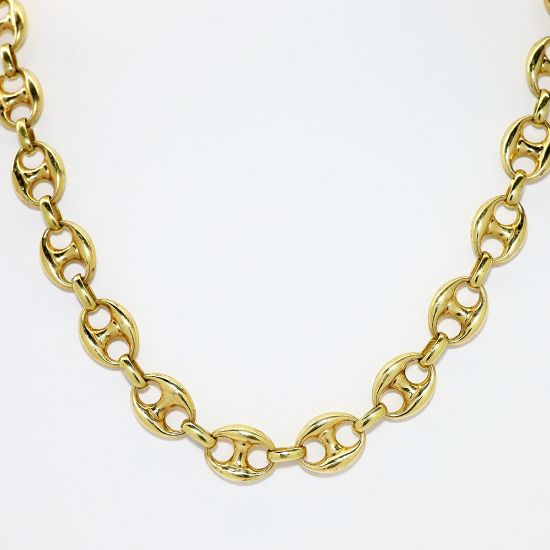 Picture of 31" 18k Yellow Gold Mariner/Gucci Chain Necklace