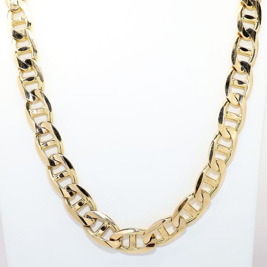Picture of 24" 14k Yellow Gold Mariner/Anchor Chain Necklace