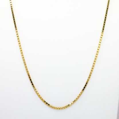 Picture of 24" 14k Yellow Gold Box Chain Necklace