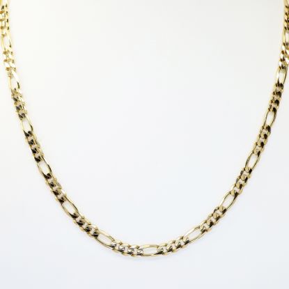 Picture of 18" 14k Yellow Gold Figaro Chain Necklace