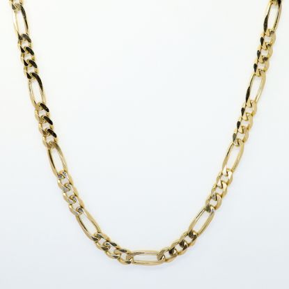 Picture of 20" 14k Yellow Gold Figaro Chain Necklace