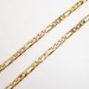 Picture of 18" 14k Yellow Gold Squared Figaro Chain Necklace
