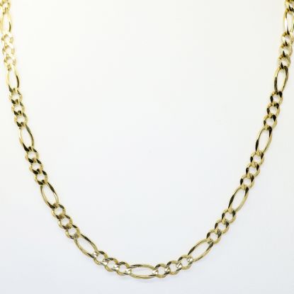 Picture of 18" 14k Yellow Gold Figaro Chain Necklace