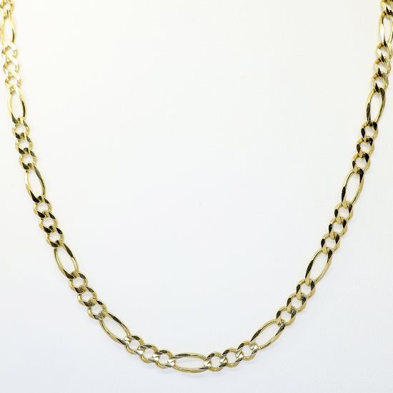 Picture of 18" 14k Yellow Gold Figaro Chain Necklace