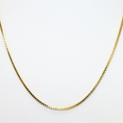 Picture of 20" 14k Yellow Gold Box Chain Necklace