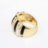 Picture of Diamond, Onyx, and Mother-of-Pearl Ring, 14k Yellow Gold