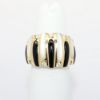 Picture of Diamond, Onyx, and Mother-of-Pearl Ring, 14k Yellow Gold