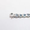 Picture of 10.85ct Blue Topaz Bracelet, 18k White Gold