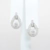 Picture of 14K White Gold Diamond Drop Earrings