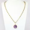 Picture of 14K Yellow Gold 67.54ct Cabochon Star Sapphire with 14K Gucci Style Link Chain