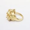 Picture of 14K Yellow Gold Domed Leaf Ring with .50ct Diamonds