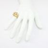 Picture of 14K Yellow Gold Domed Leaf Ring with .50ct Diamonds