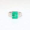 Picture of 18K White Gold 3.15ct Emerald Ring with Diamonds