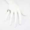 Picture of 14K White Gold Bridal Set with Diamond Solitaire & Diamond Band