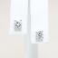 Picture of 14K White Gold & 1.00ct Diamond Solitaire Stud Earrings