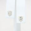 Picture of 14K Yellow Gold & 1.16ct Diamond Solitaire Stud Earrings