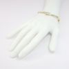Picture of 14K Yellow Gold & 1.00ct Diamond Channel Set By-Pass Bangle Bracelet with 2 Safety Clasps