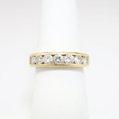 Picture of 14k Yellow Gold & 1.00ct Channel Set Diamond Band Ring