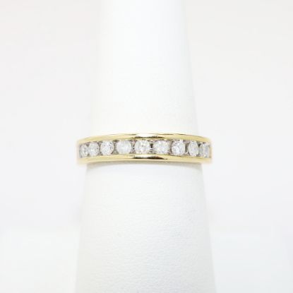 Picture of 14K Yellow Gold & .50ct Channel Set Diamond Band Ring