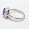 Picture of Platinum & 2.5ct Tanzanite Ring with .54ct Diamond Halo