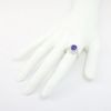 Picture of Platinum & 2.5ct Tanzanite Ring with .54ct Diamond Halo