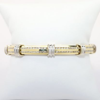 Picture of 14K Two-Tone Gold & Diamond Bracelet