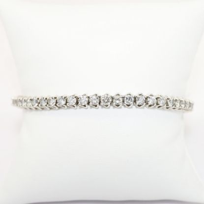 Picture of 14K White Gold & 6.37ct Diamond Tennis Bracelet