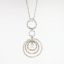 Picture of 14k Two-Tone & 1.00ct Diamond Circle Pendant with 15" Double Strand Chain