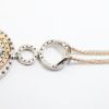 Picture of 14k Two-Tone & 1.00ct Diamond Circle Pendant with 15" Double Strand Chain